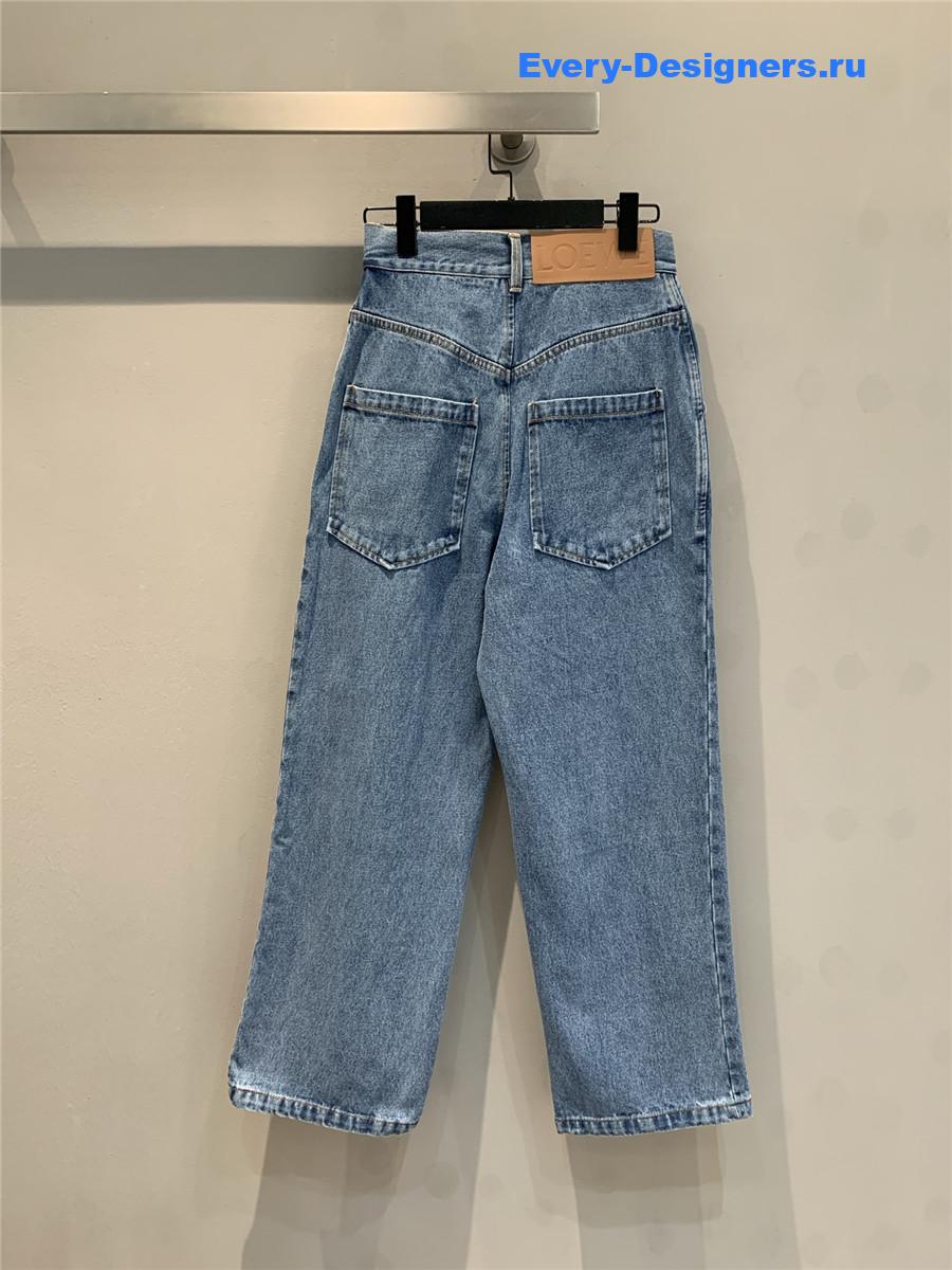 L0ew* blue anagram baggy jeans