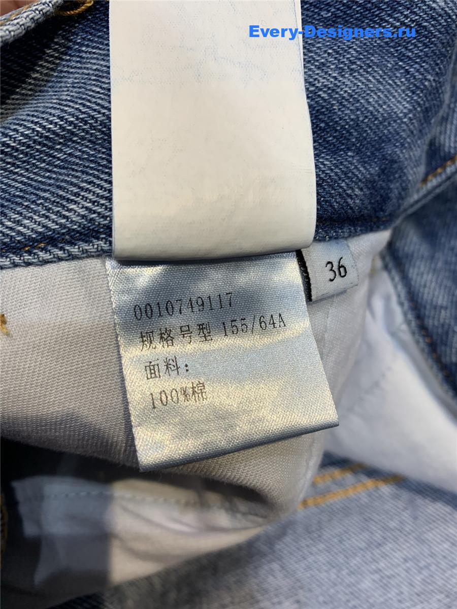 L0ew* blue anagram baggy jeans