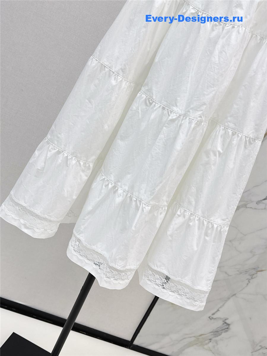 Miu Miu White Lace Patchwork Skirt