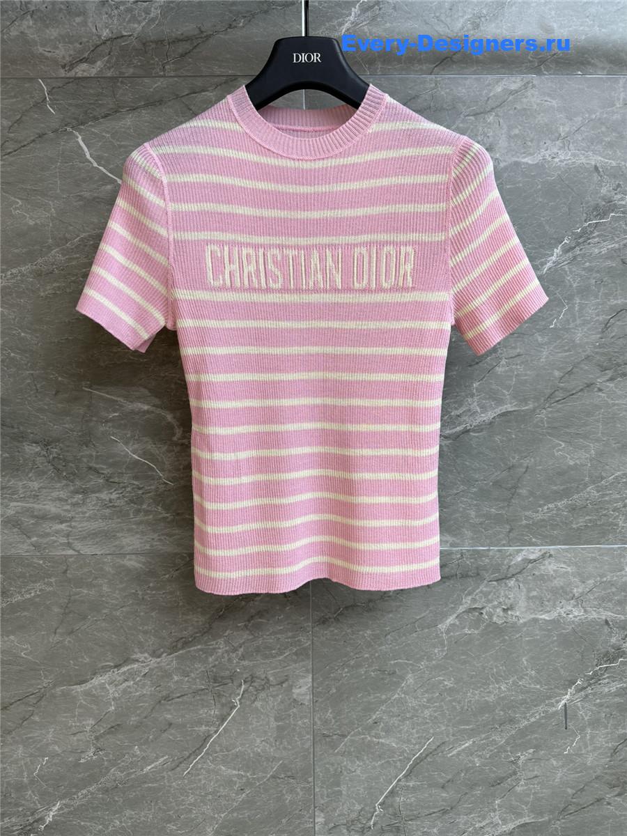 D10r pink striped top