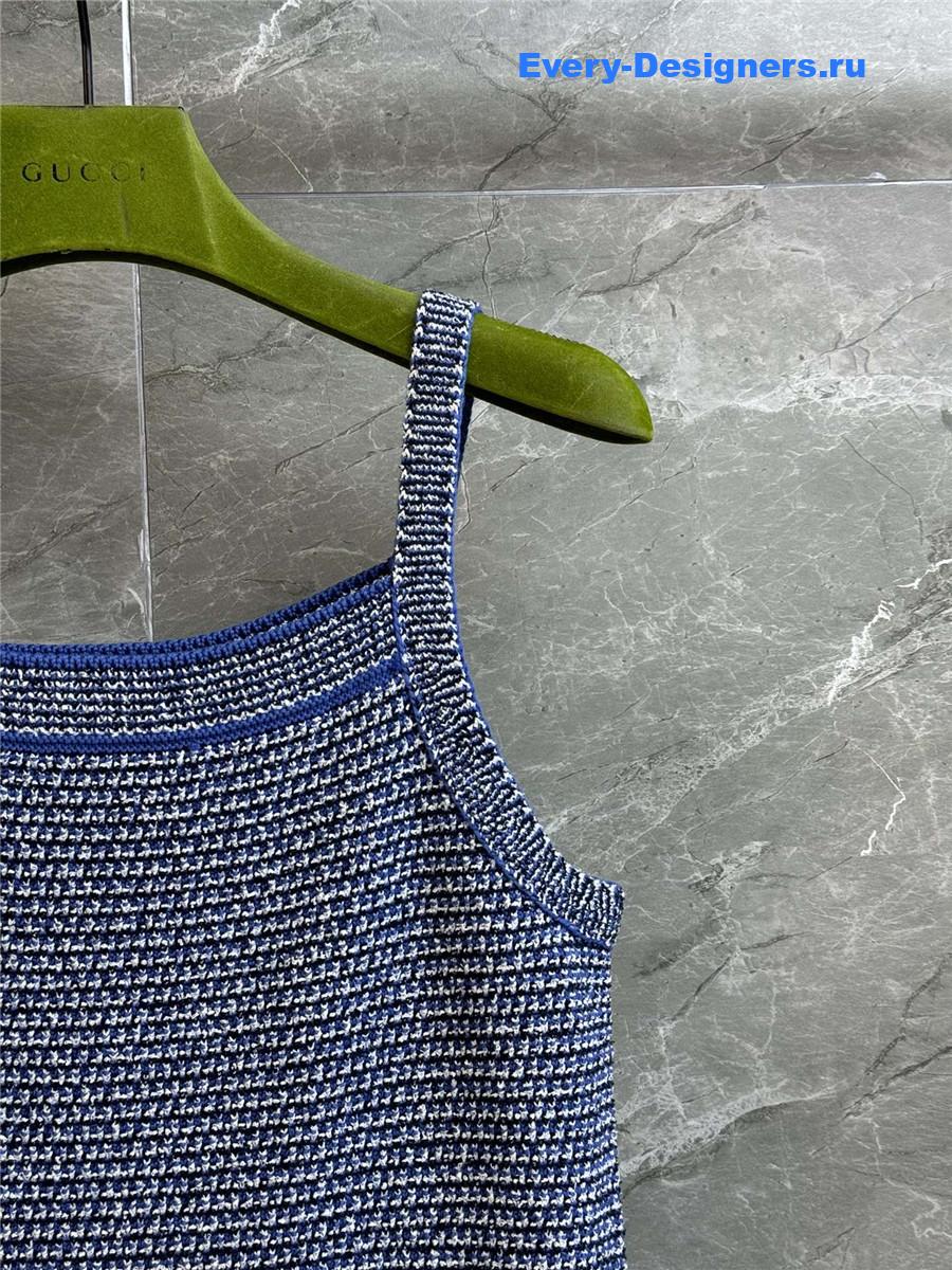 Gvc*1 striped bouclé mini dress