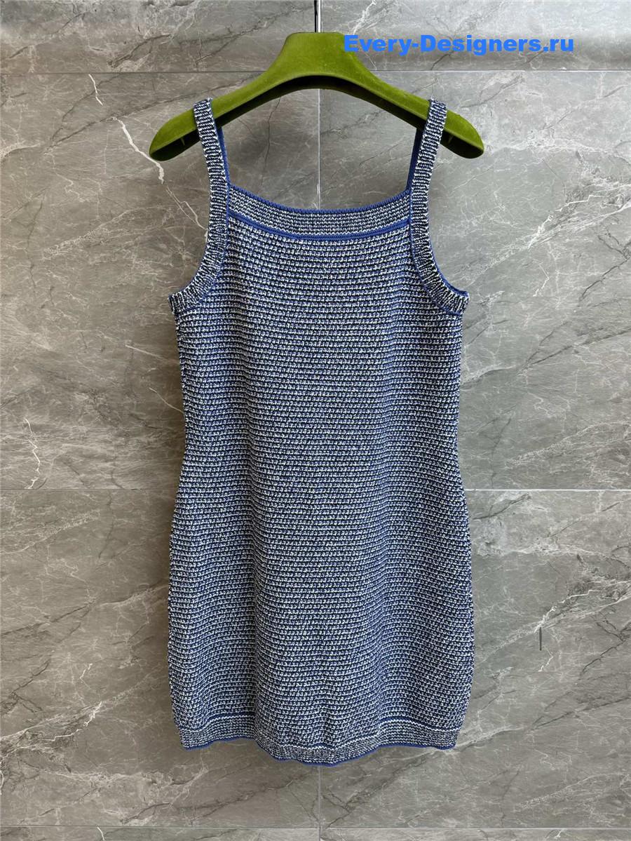 Gvc*1 striped bouclé mini dress