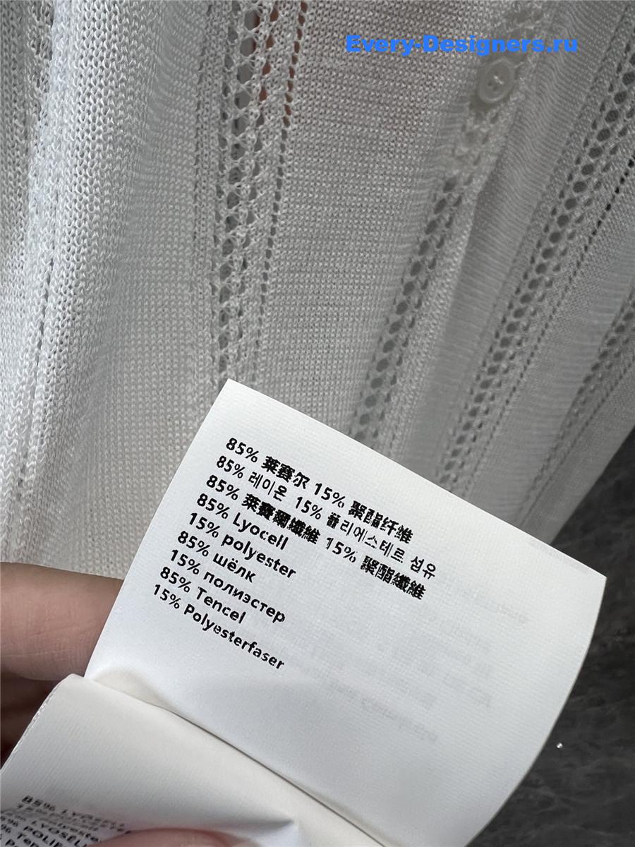 Miu Miu Hollow Lapel Polo Top