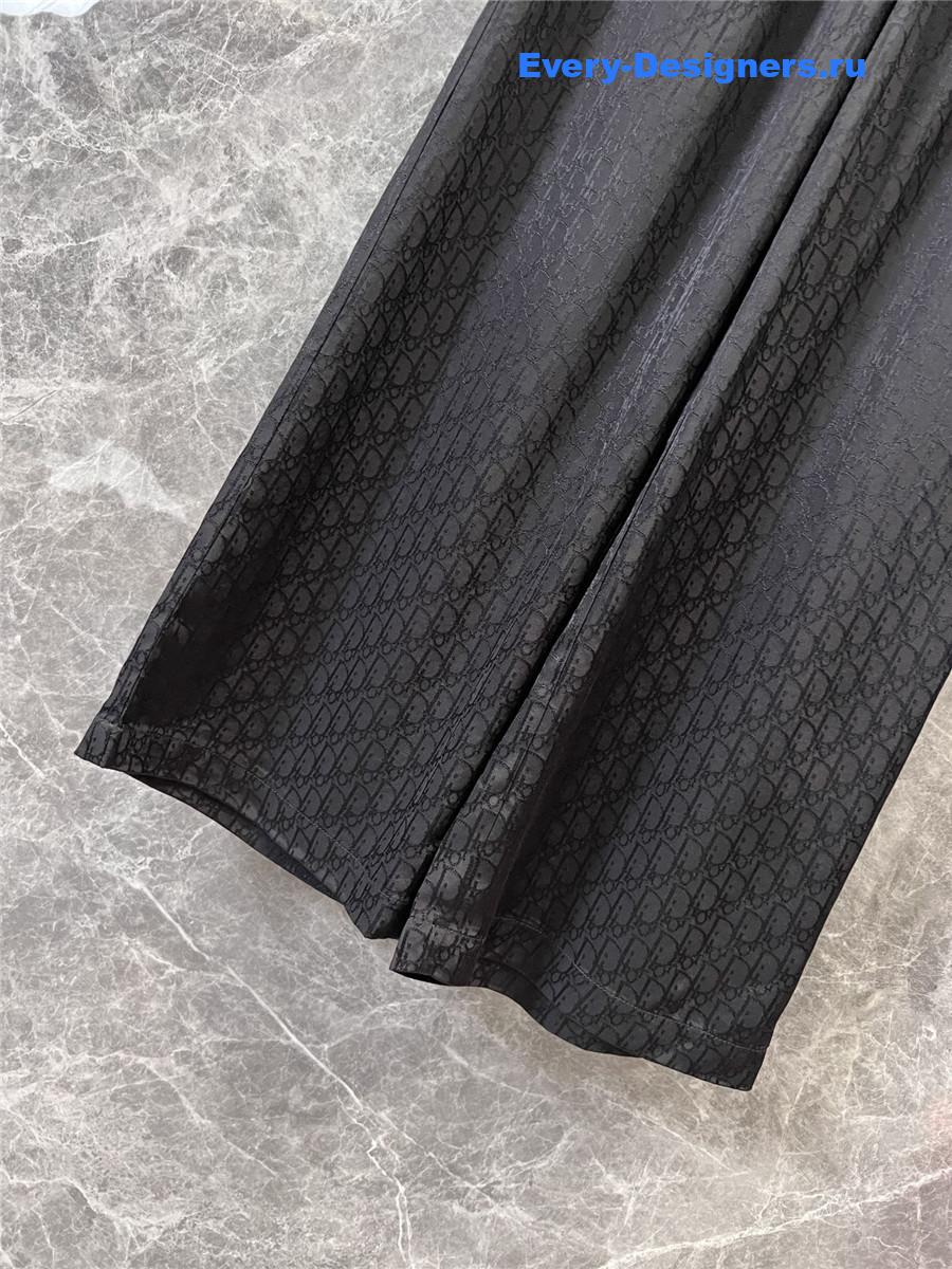 D10r bee embroidered black trousers