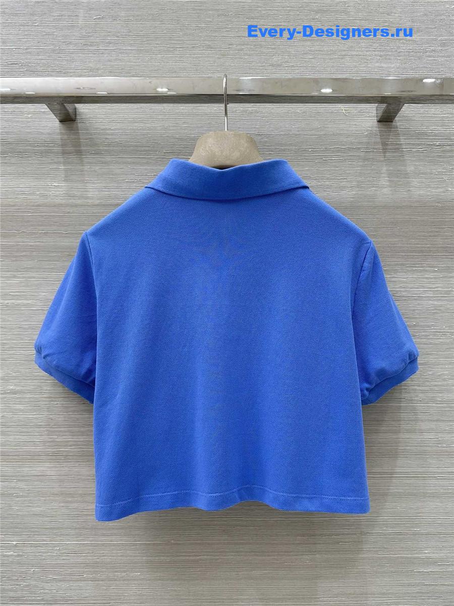 Miu Miu Blue Periwinkle Polo Shirt