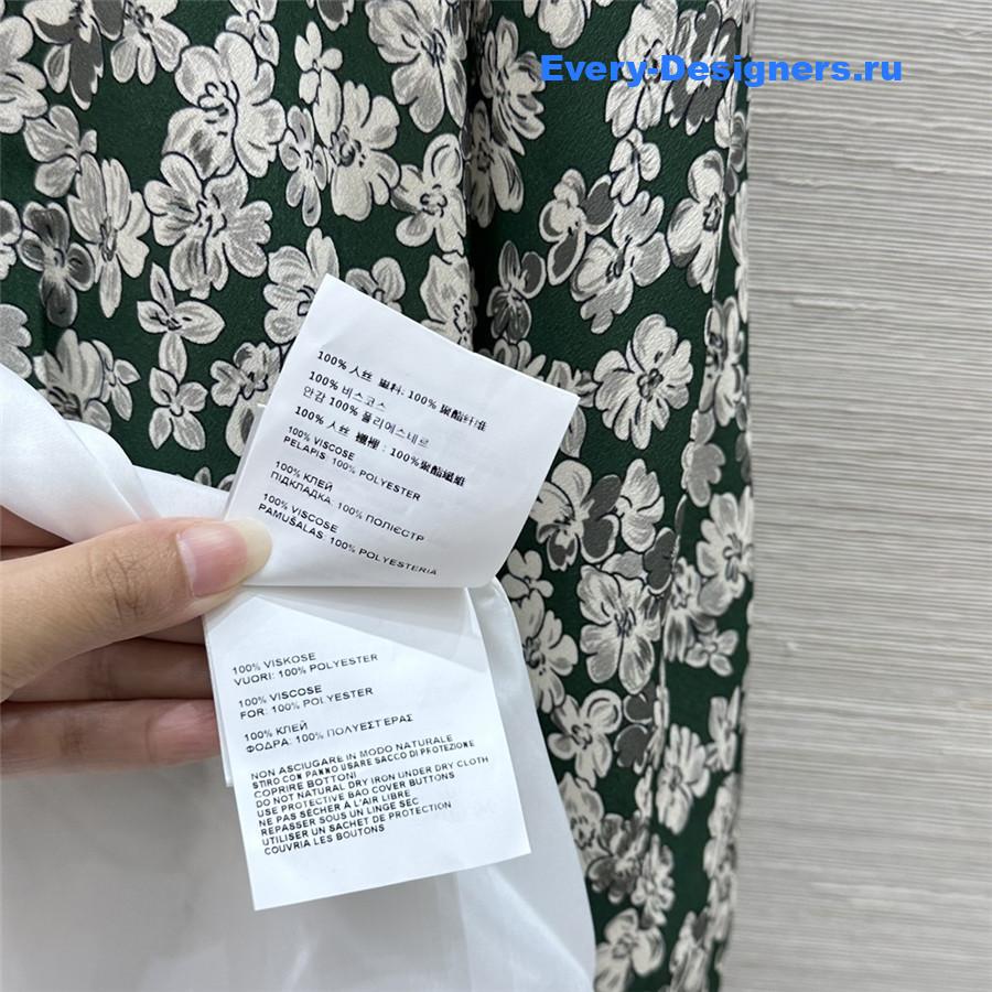 Miu Miu Floral Puff Sleeve Dress