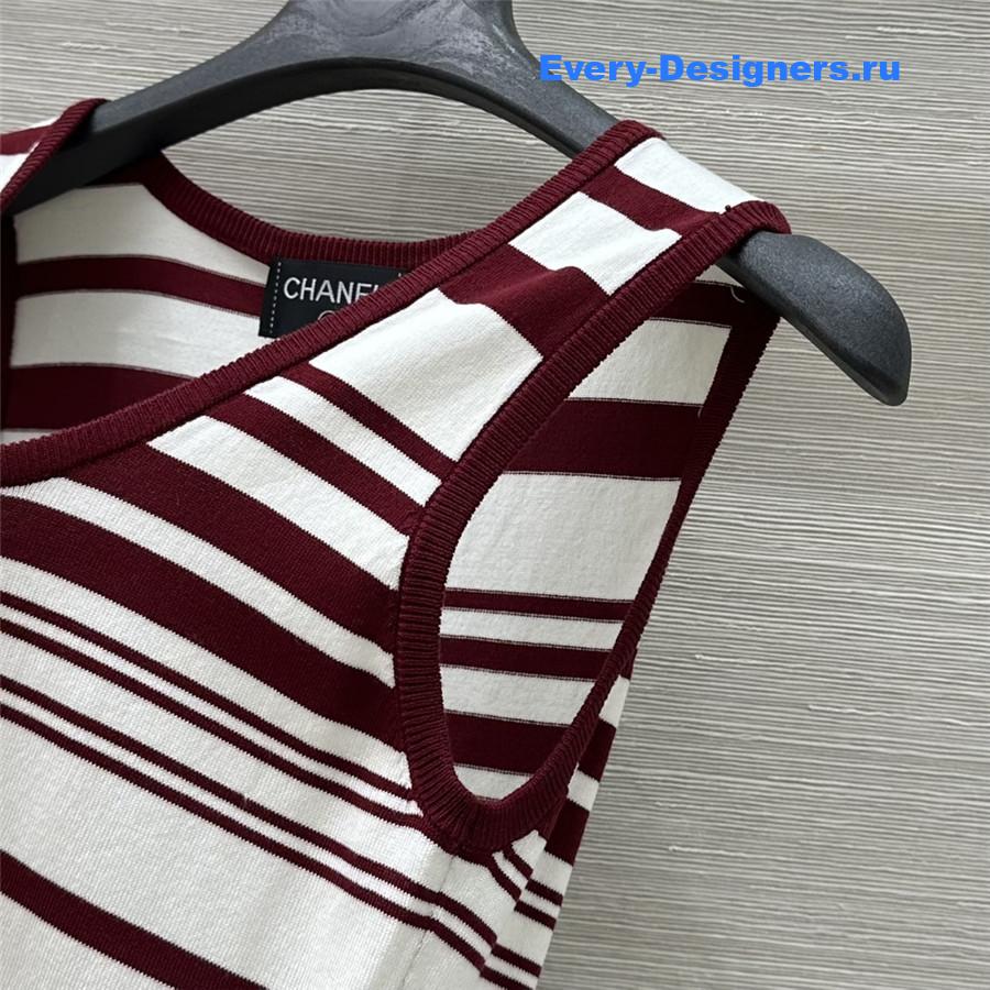 Ch**el burgundy knit vest
