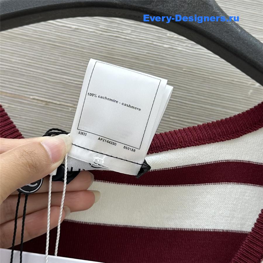 Ch**el burgundy knit vest