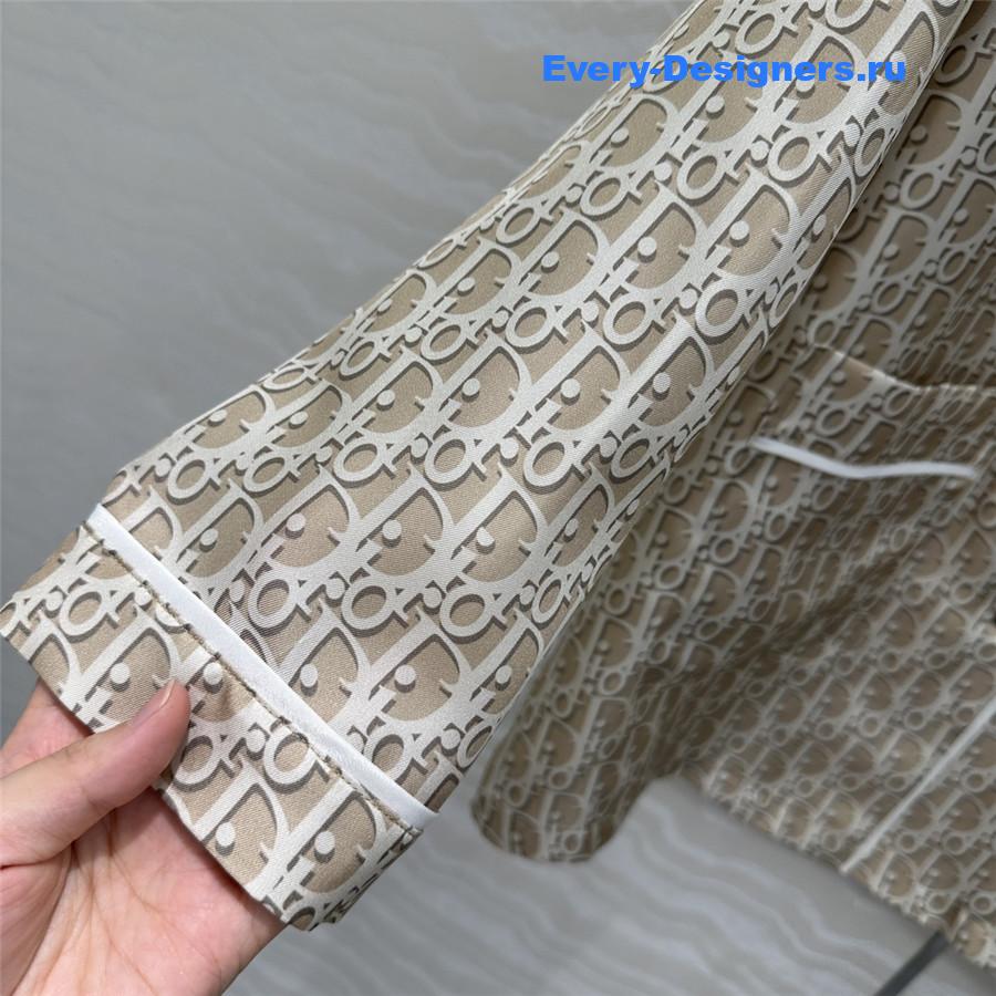 D10r oblique silk shirt