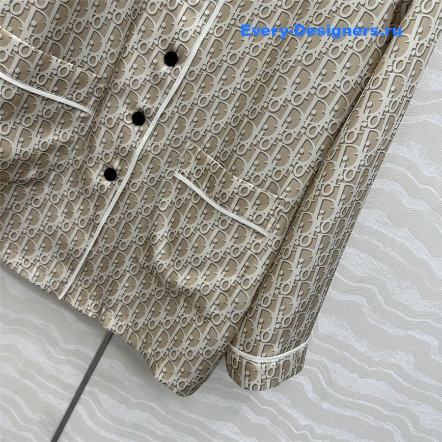 D10r oblique silk shirt