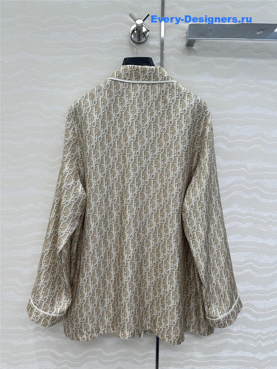 D10r oblique silk shirt