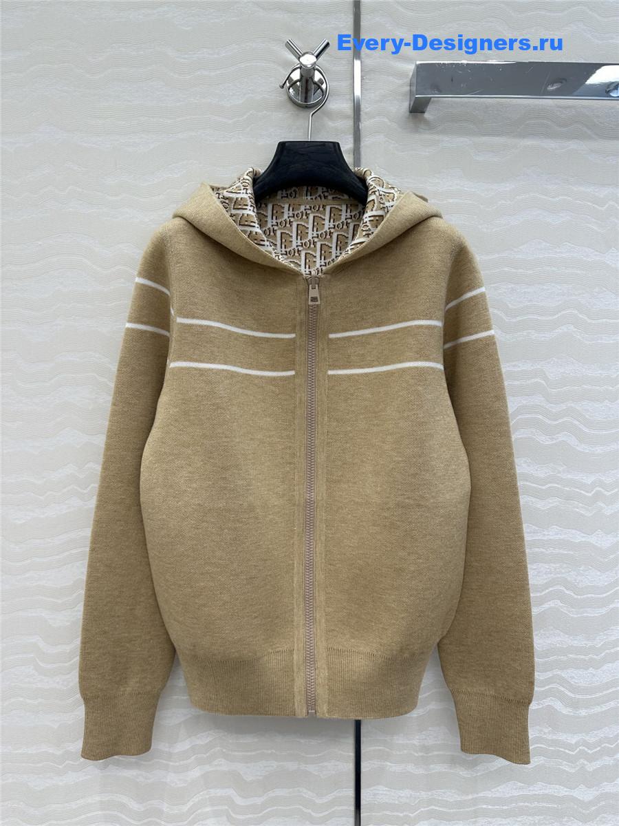 D10r cashmere zip hoodie