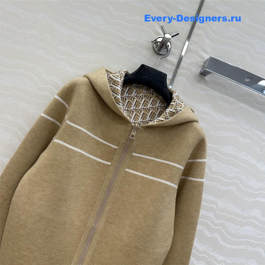 D10r cashmere zip hoodie