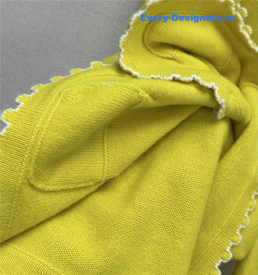 Ch**el yellow lace cardigan