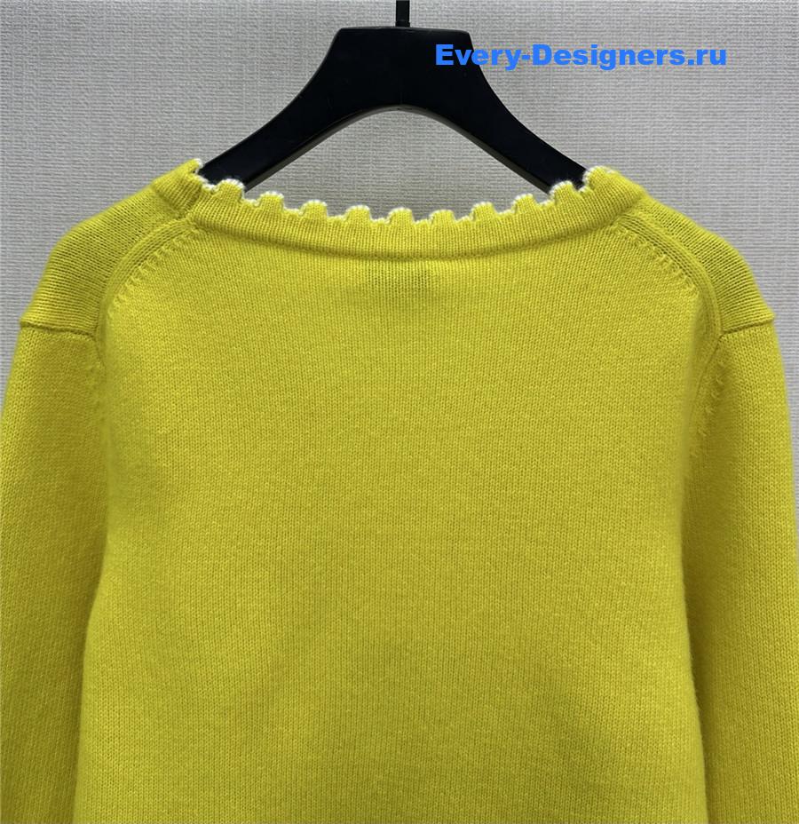 Ch**el yellow lace cardigan