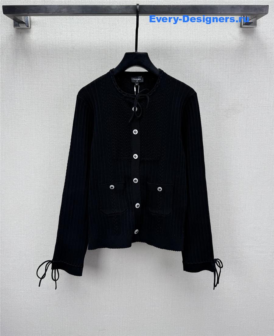Ch**el jacquard knit cardigan