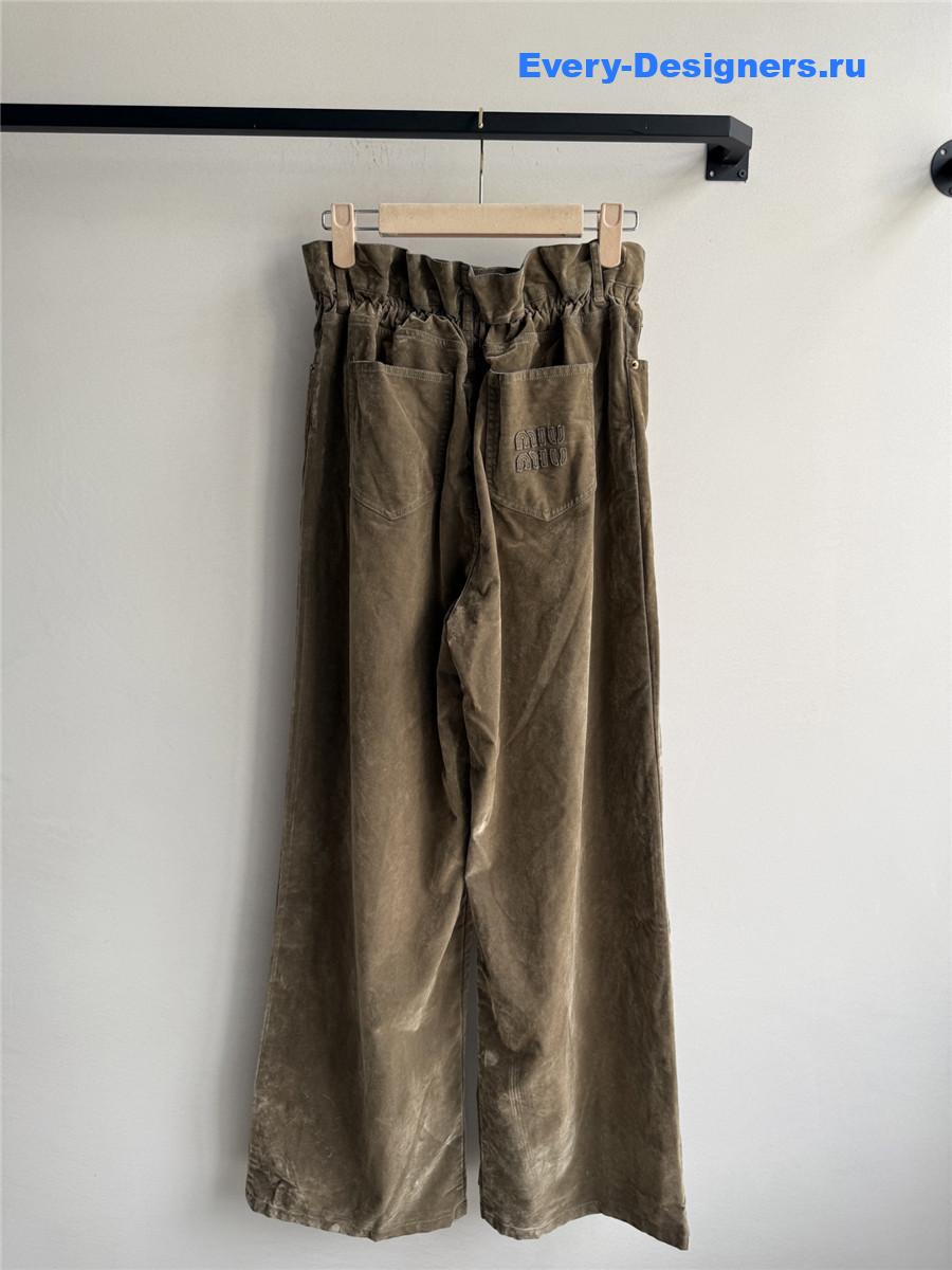 Miu Miu Brown Velvet Jeans