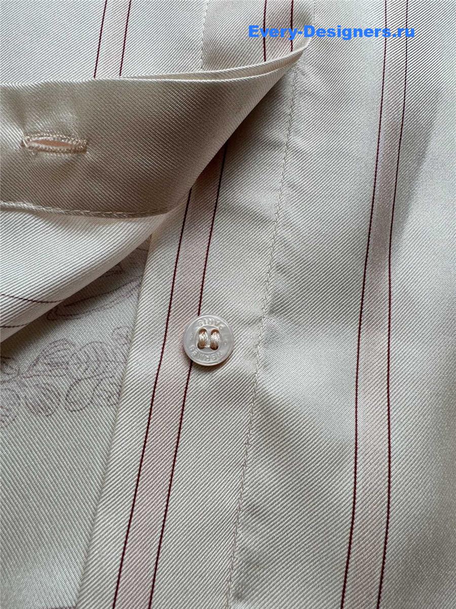 H**me5 pink floral silk shirt