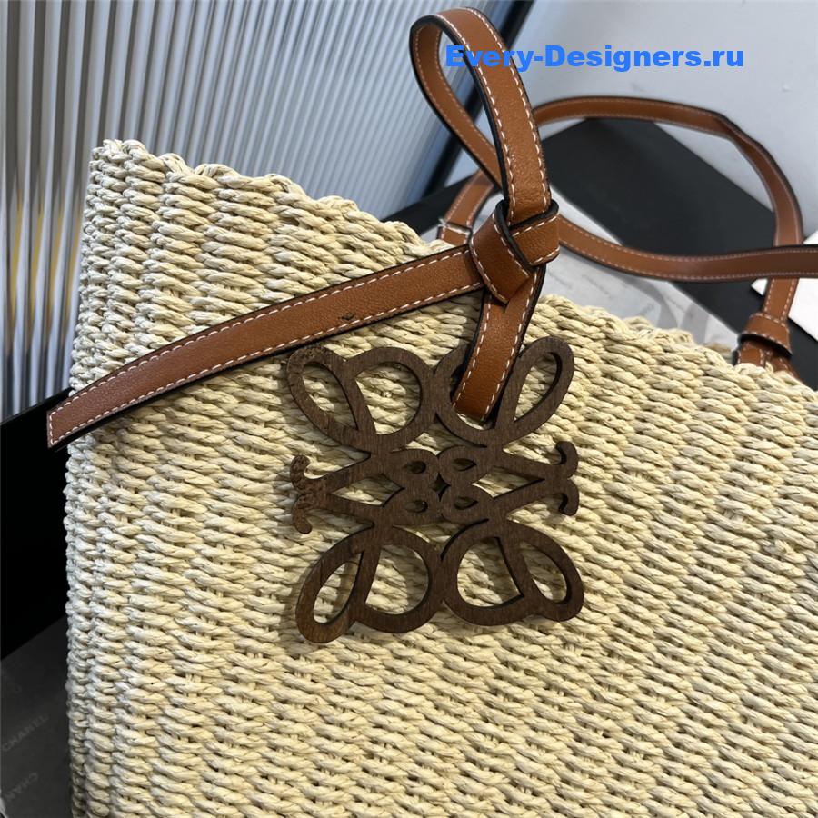 L0ew* straw beach tote bag