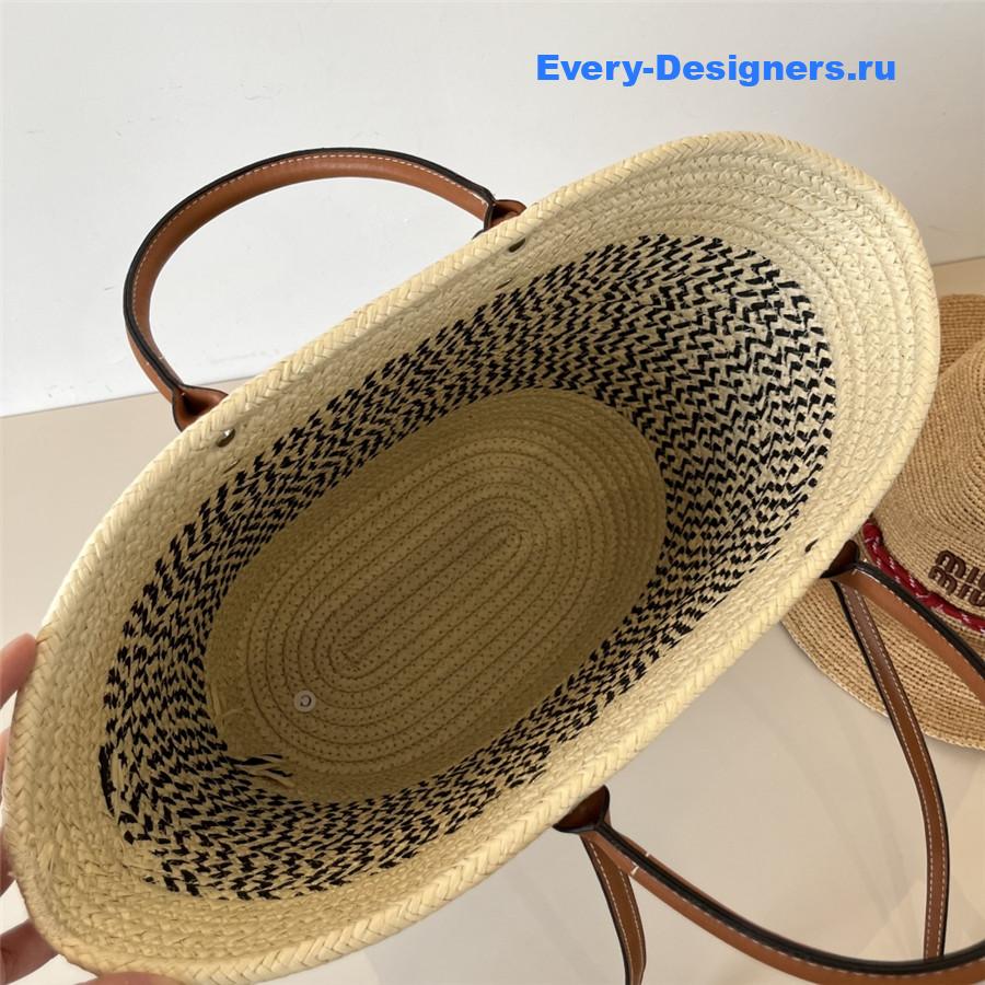 Sa1nt Lau*nt raffia tote