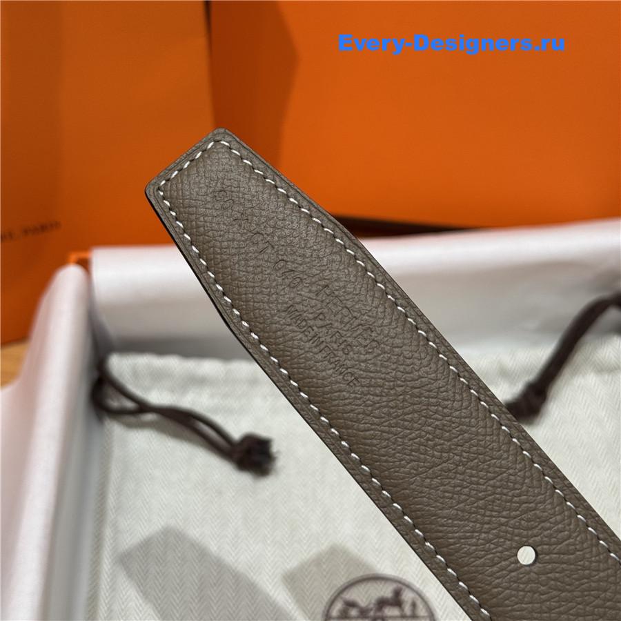 H**me5 hisseo grey leather belt