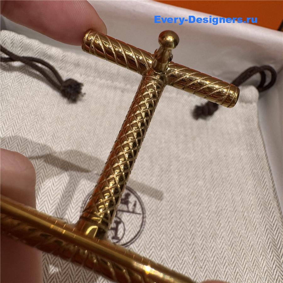 H**me5 hisseo orange leather belt