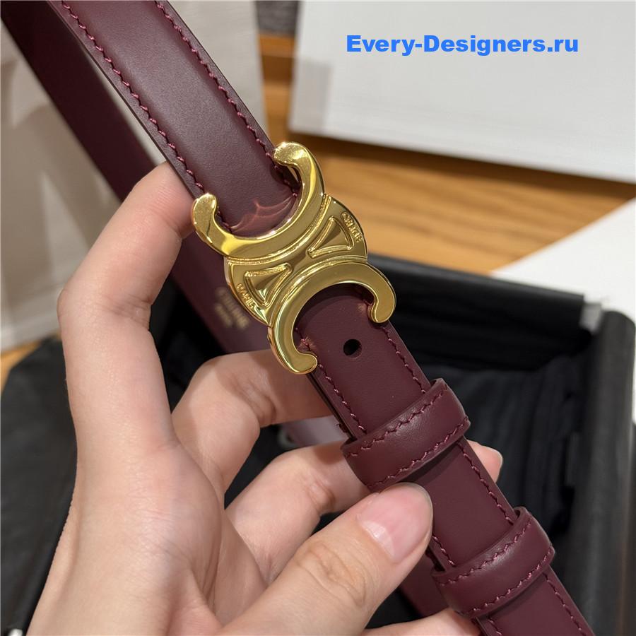 Ce1i*e arc de triomphe burgundy belt