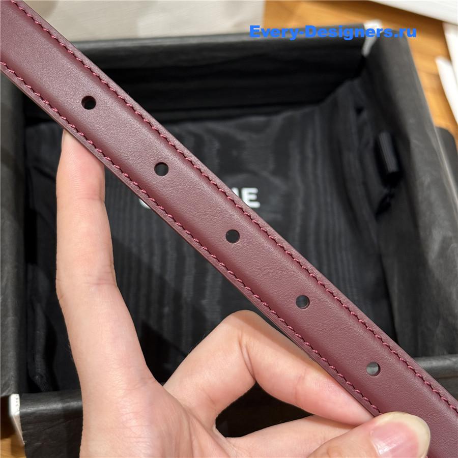 Ce1i*e arc de triomphe burgundy belt