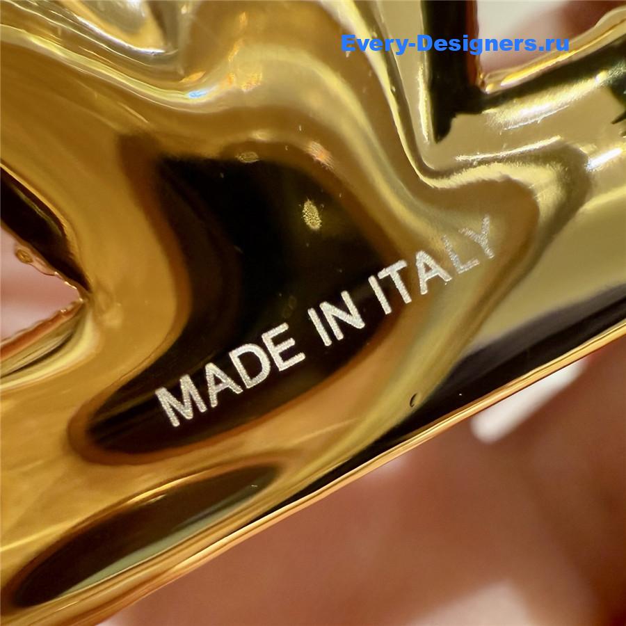 Va1e*ntin0 vlogo gold buckle black belt