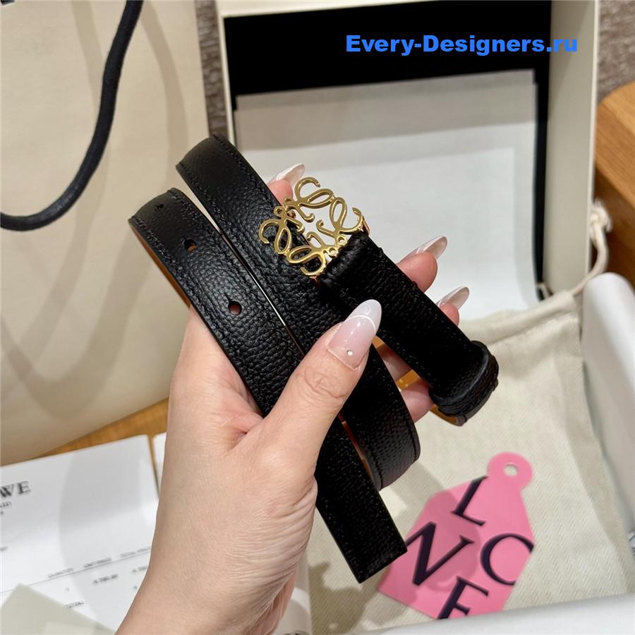 L0ew* black calfskin belt