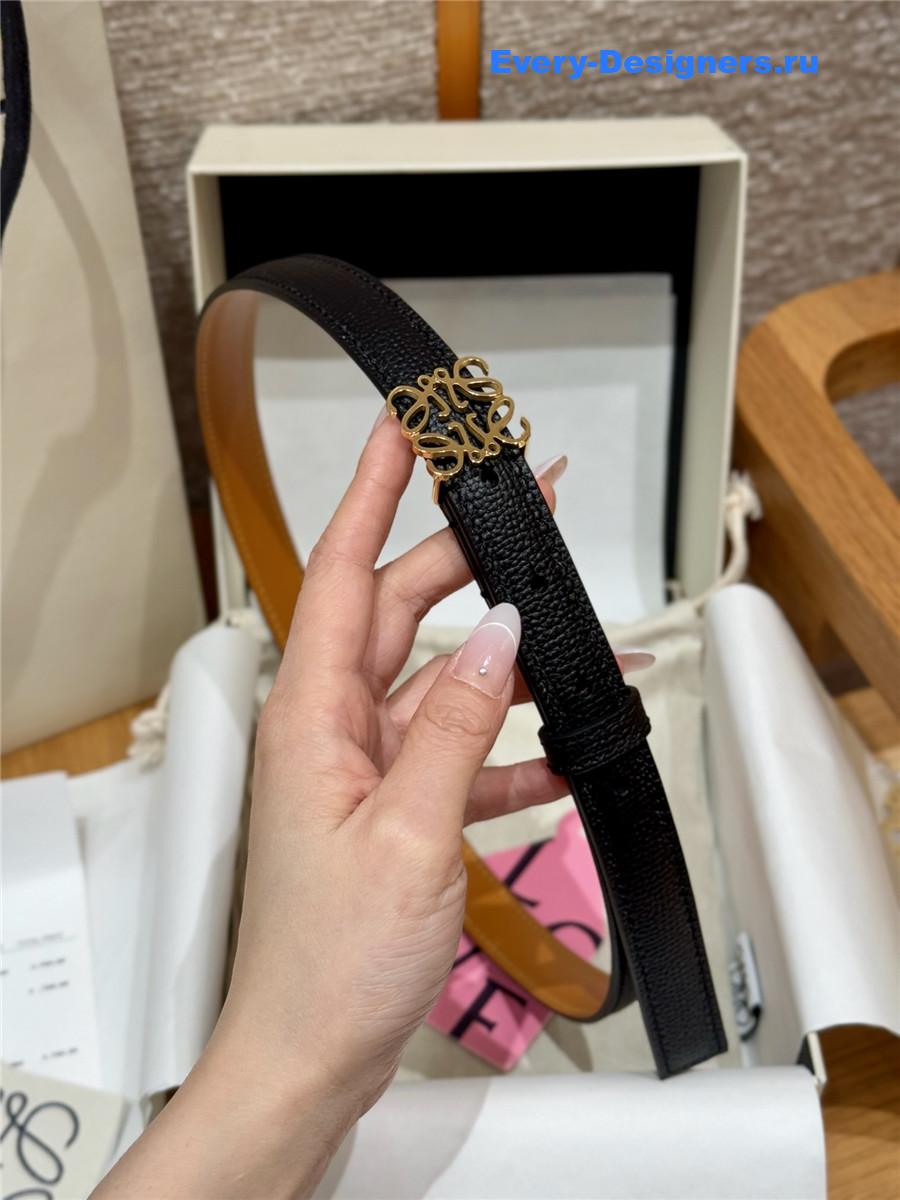 L0ew* black calfskin belt