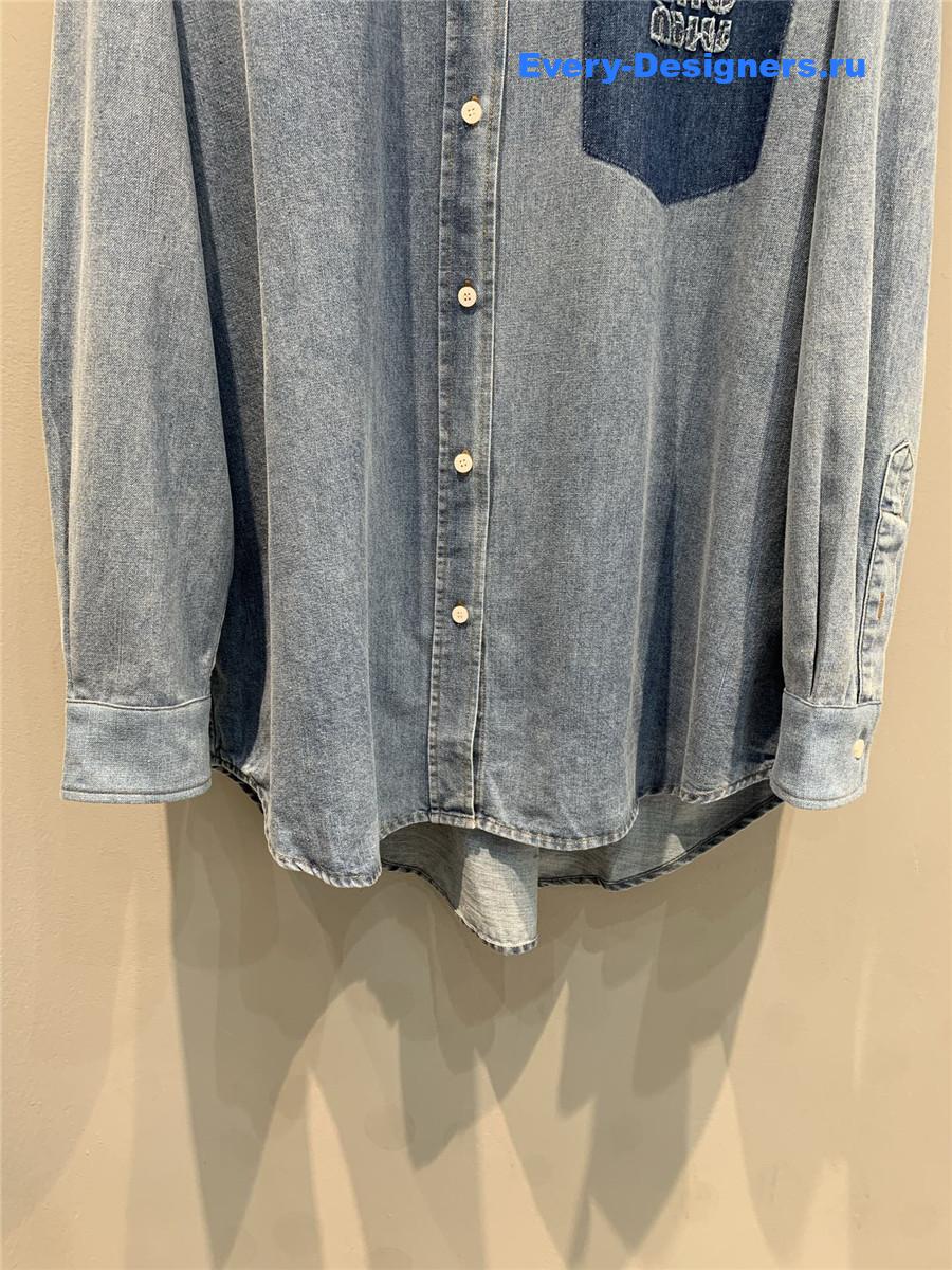 Miu Miu Light Blue Denim Shirt