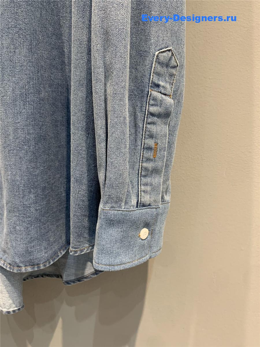 Miu Miu Light Blue Denim Shirt