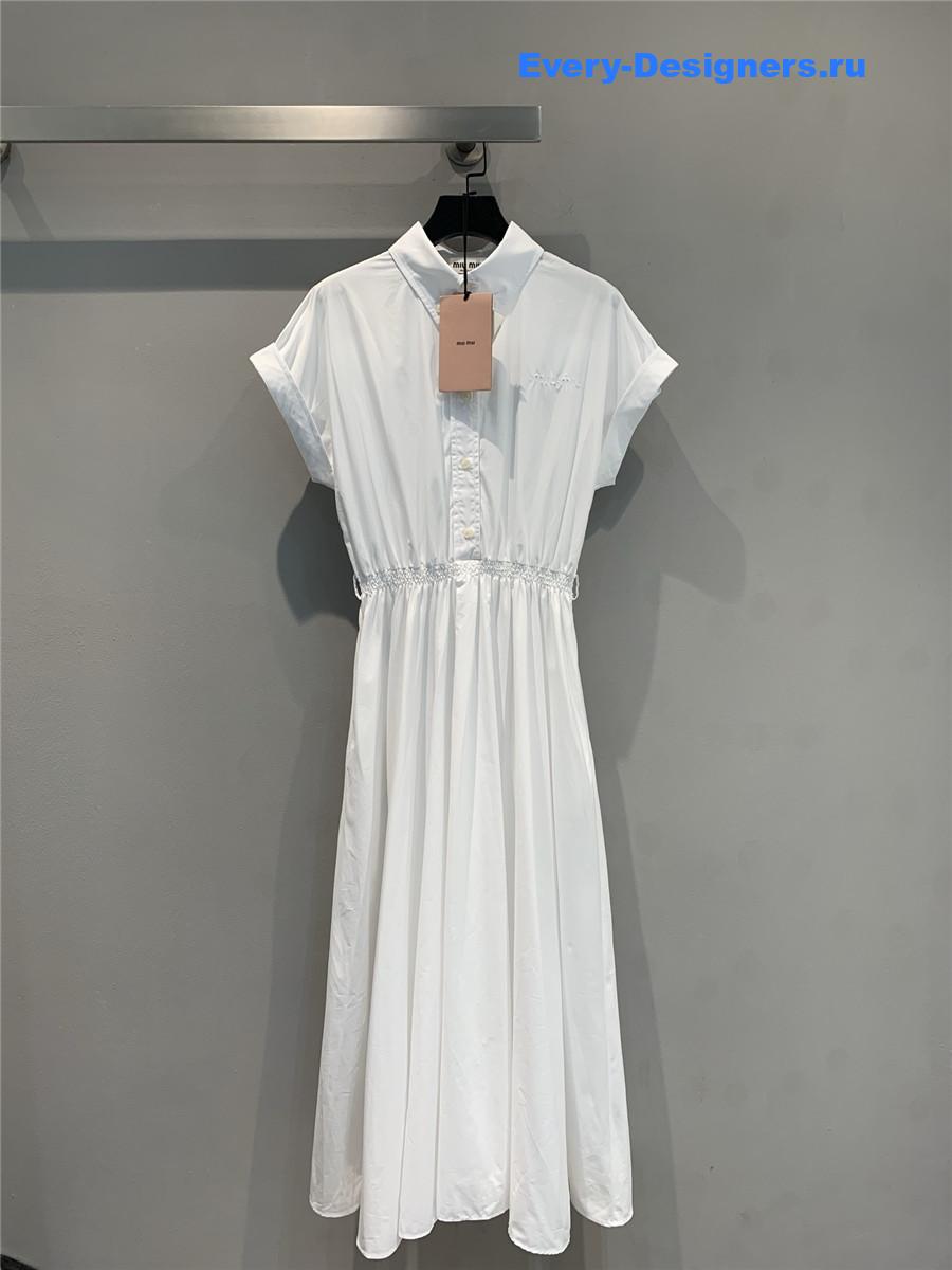 Miu Miu White Shirt Dress