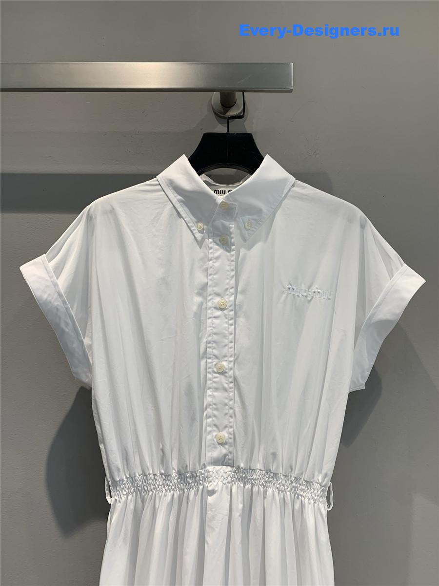 Miu Miu White Shirt Dress