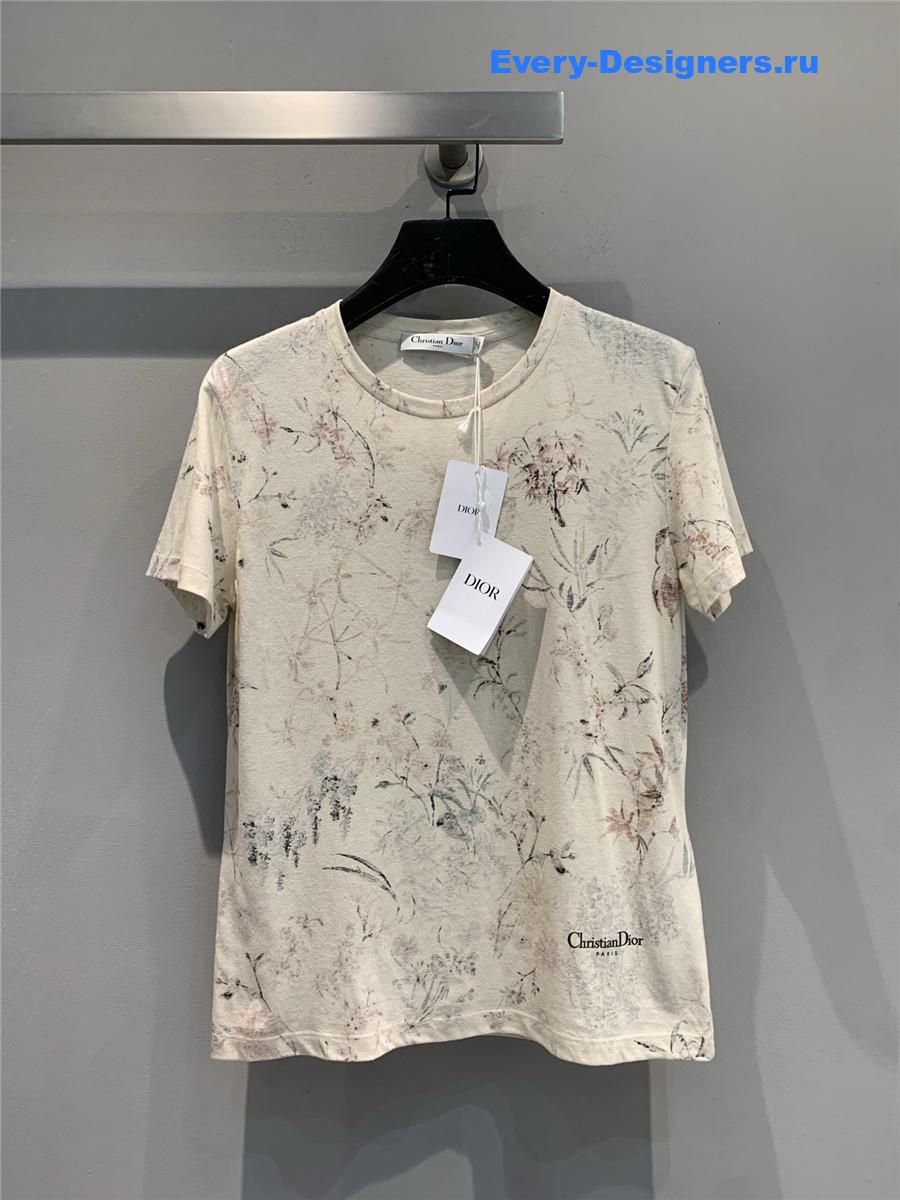 D10r embroidered millefiori t-shirt