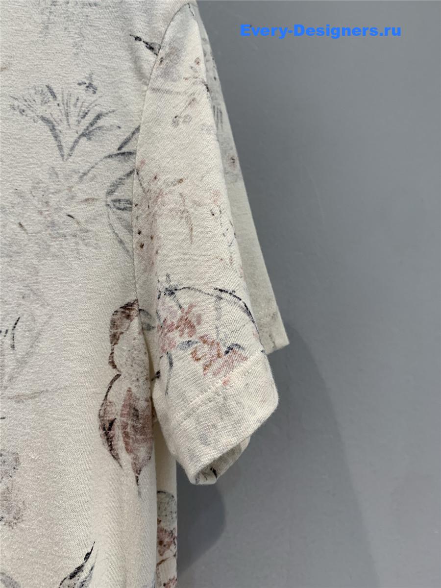 D10r embroidered millefiori t-shirt