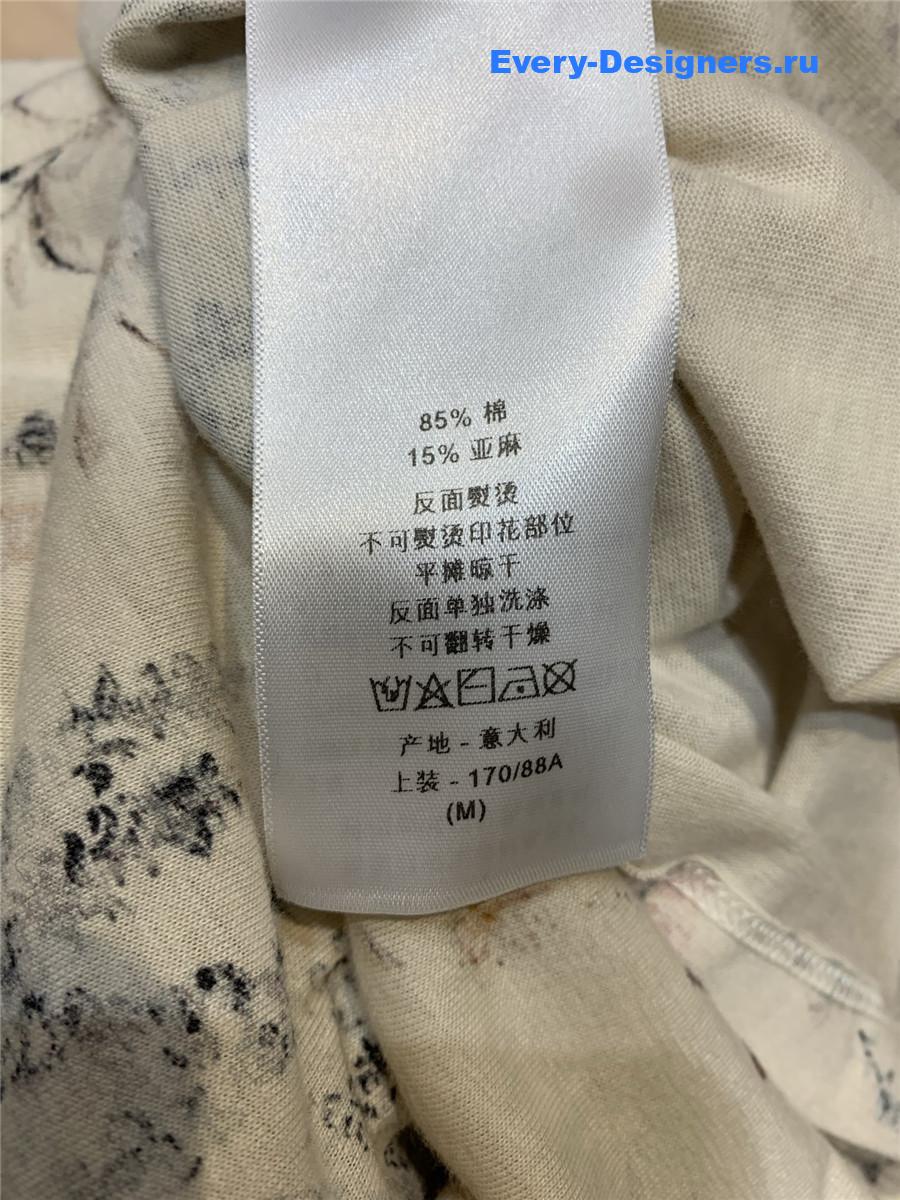 D10r embroidered millefiori t-shirt