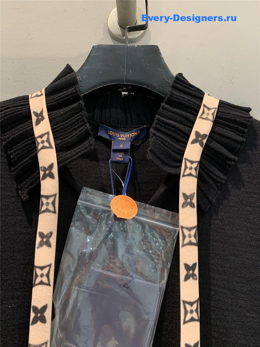 l0vis Vvtt0n logo ribbon black short sleeves