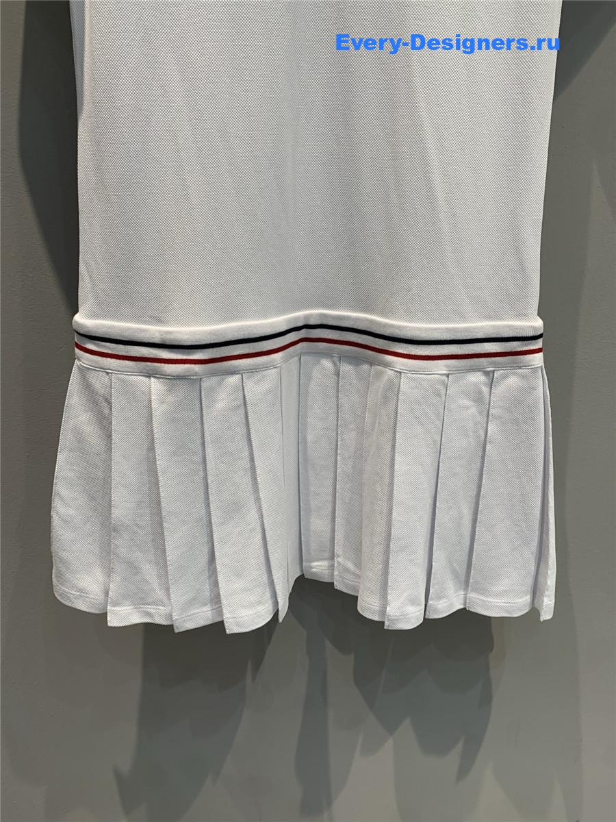 D10r vibe polo knit minidress in white