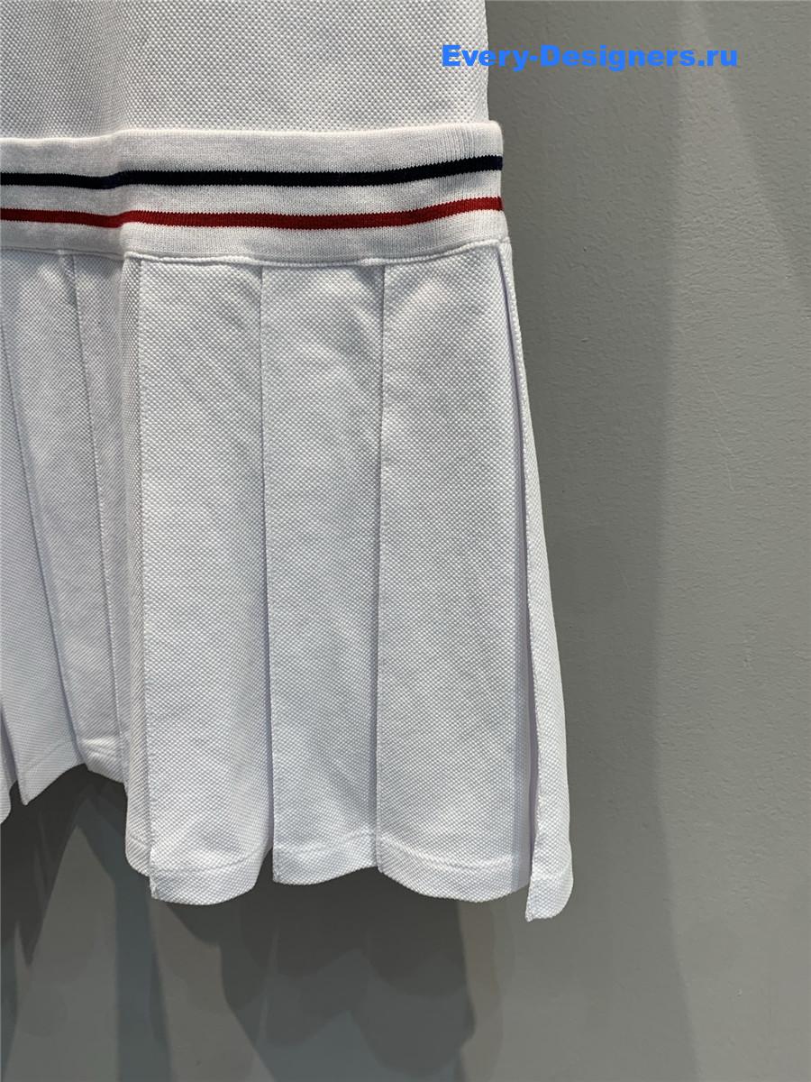 D10r vibe polo knit minidress in white