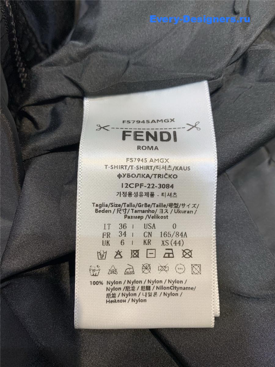 F**di logo-print jacket black