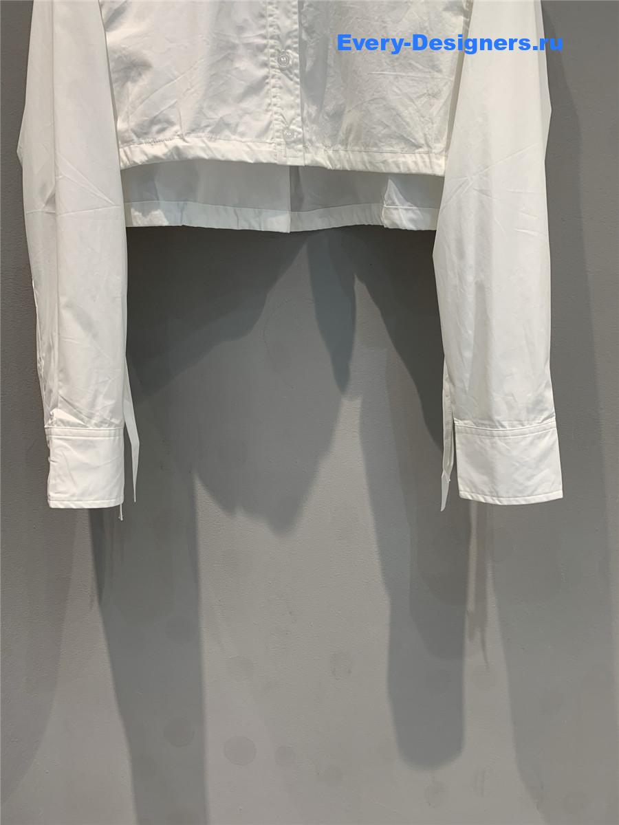 A1exa*der wang white cropped shirt