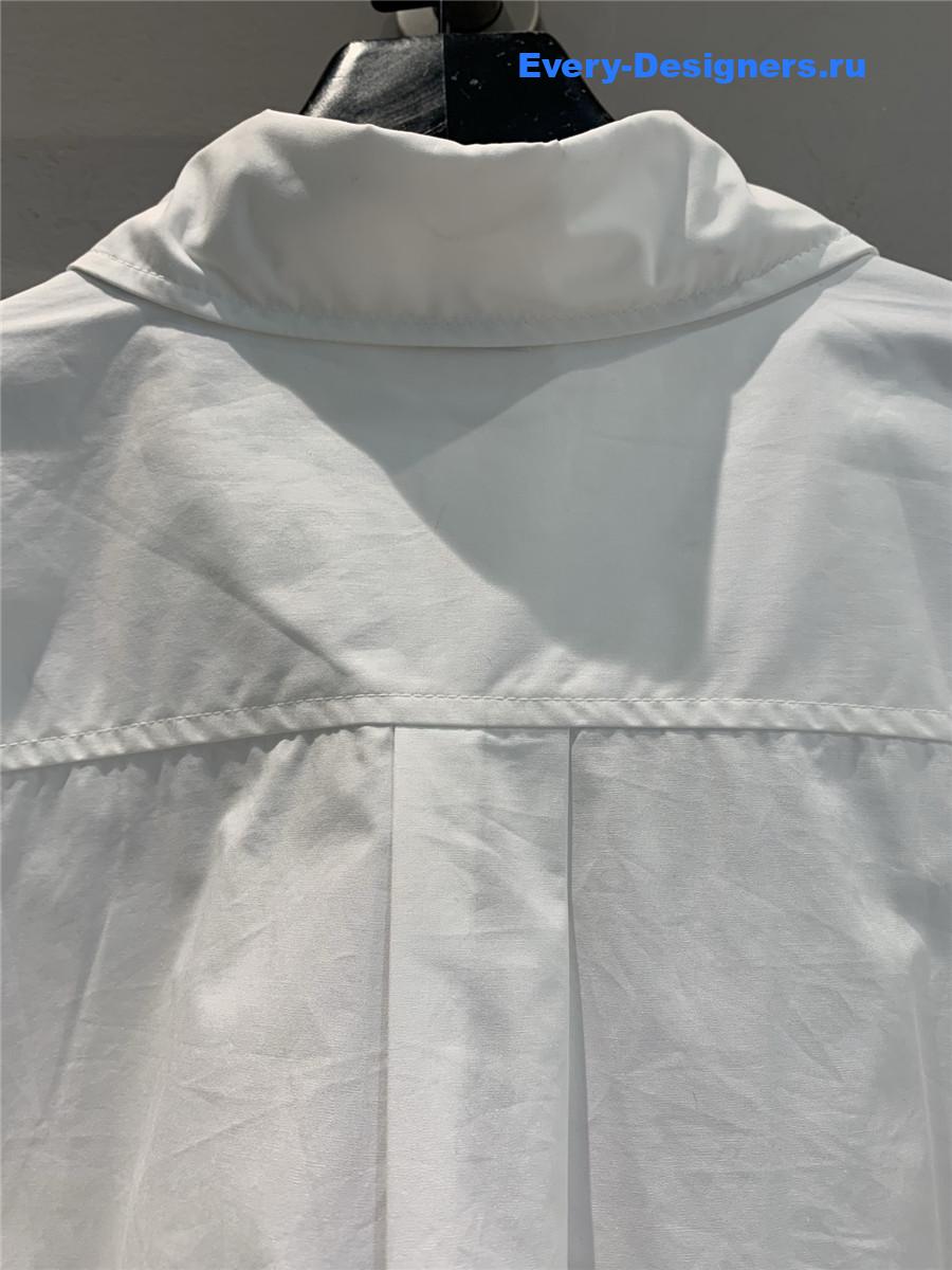 A1exa*der wang white cropped shirt