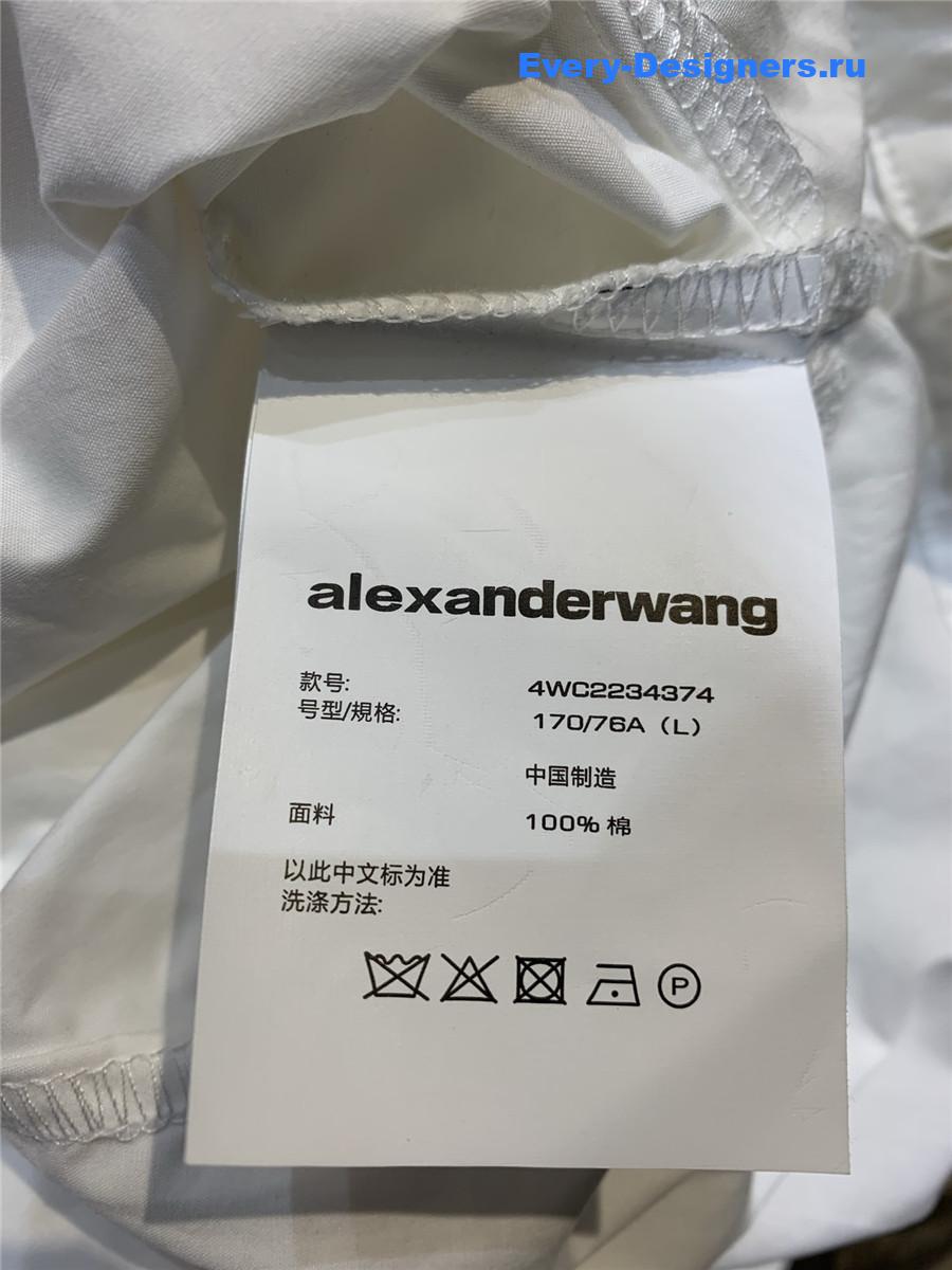 A1exa*der wang white cropped shirt