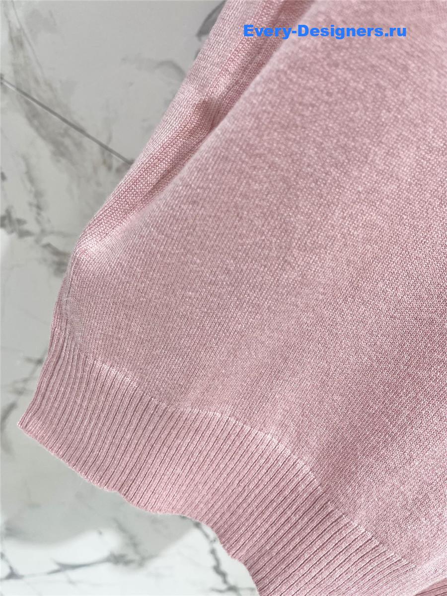 Miu Miu Pink Polo Sweater