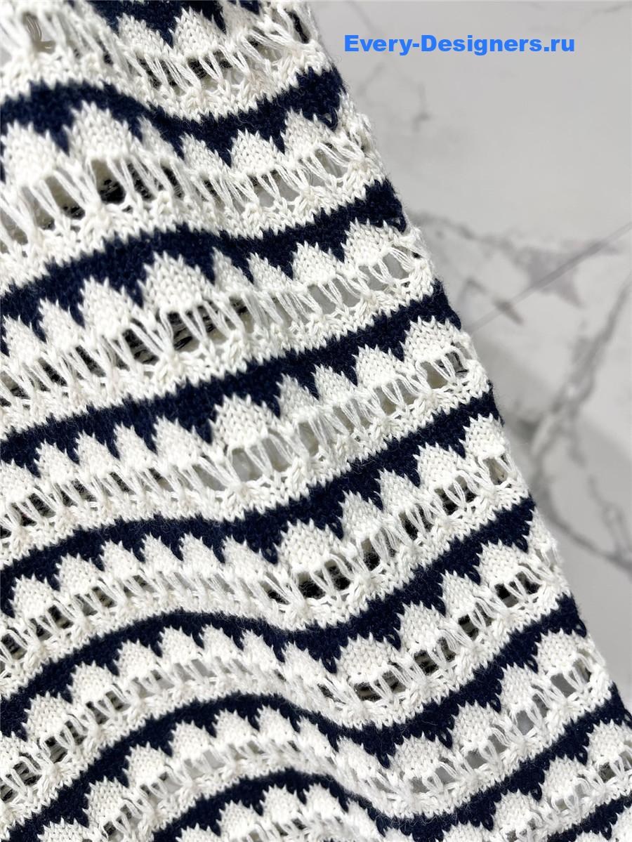 Miu Miu Striped Knit Vest