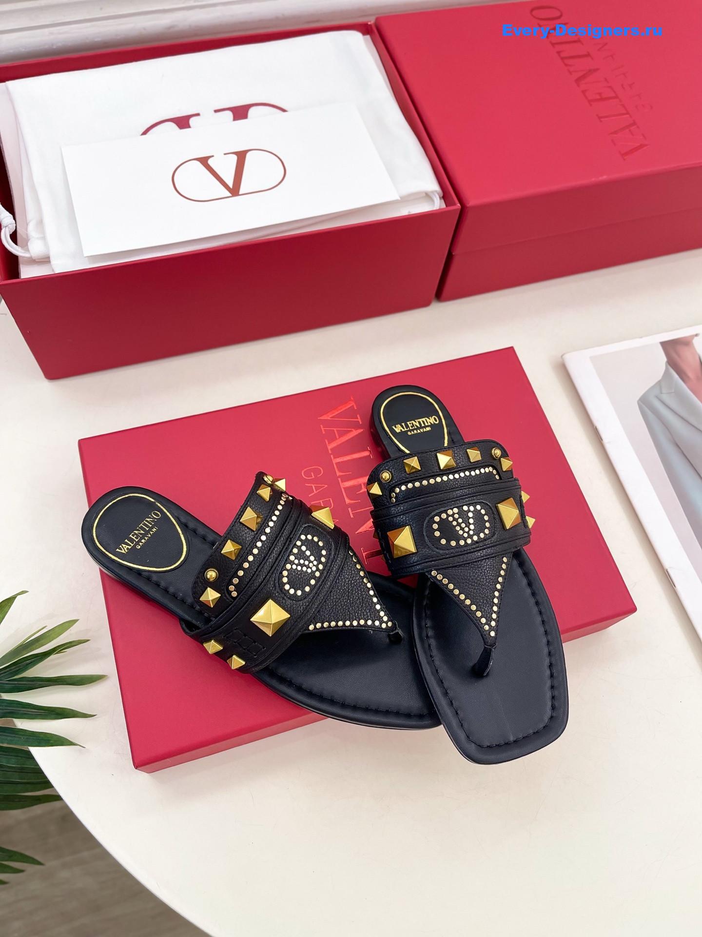 Va1e*ntin0 plaster caster sandals black