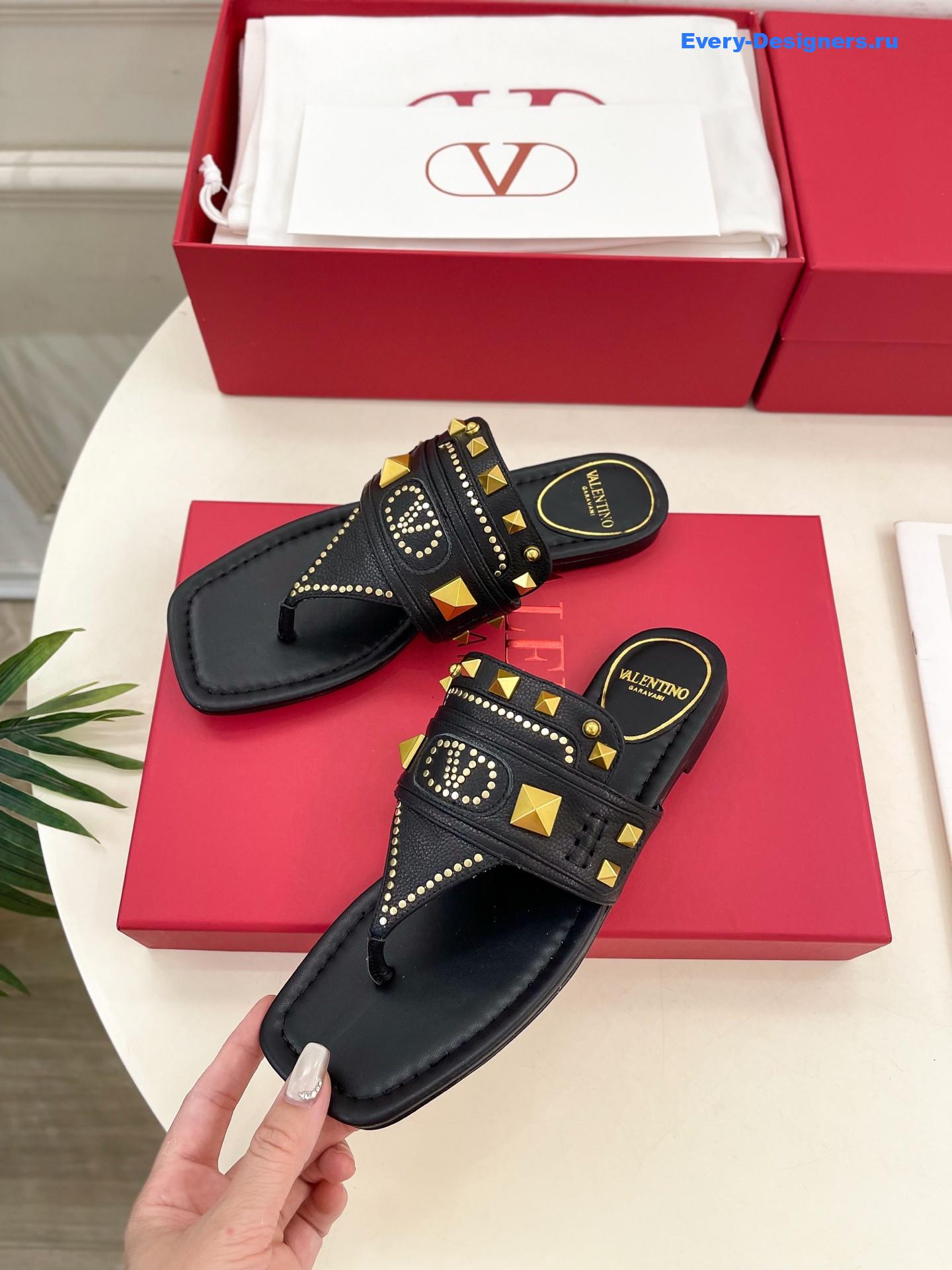 Va1e*ntin0 plaster caster sandals black