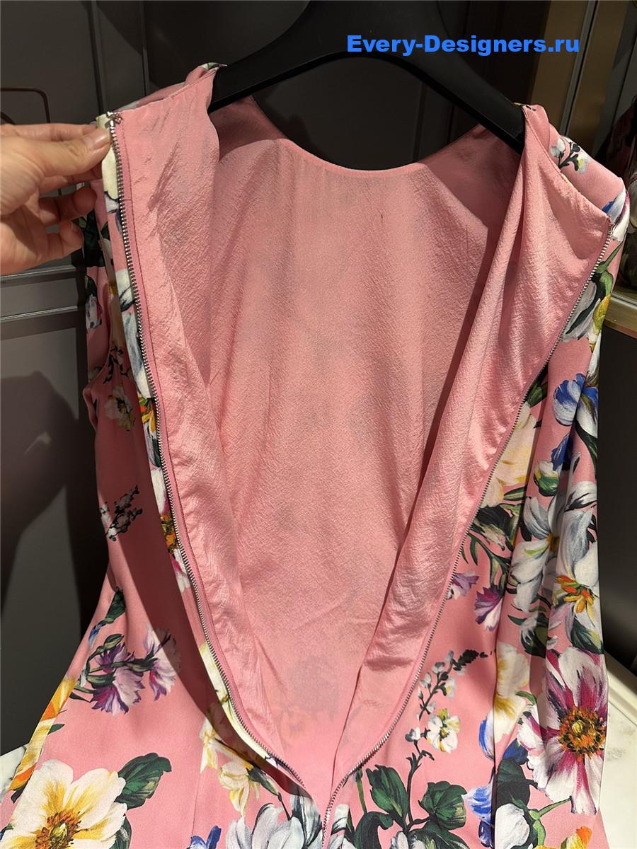 Dolce & Gabbana Floral Silk Midi Dress